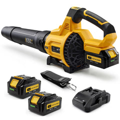 LOSART Cordless Leaf Blower yellow model front view