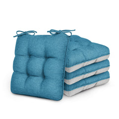 Love's Cabin Memory Foam Chair Cushion blue front view