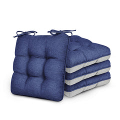 Love's cabin Memory Foam Chair Cushion navy blue front view