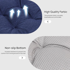 Love's cabin Memory Foam Chair Cushion showing non-slip bottom