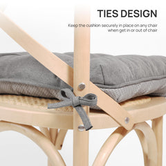 Love's cabin Memory Foam Chair Cushions on a patio chair