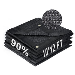 LOVE STORY Shade Cloth 10x12FT black front view