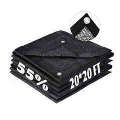 LOVE STORY Shade Cloth 20x20FT Black front view