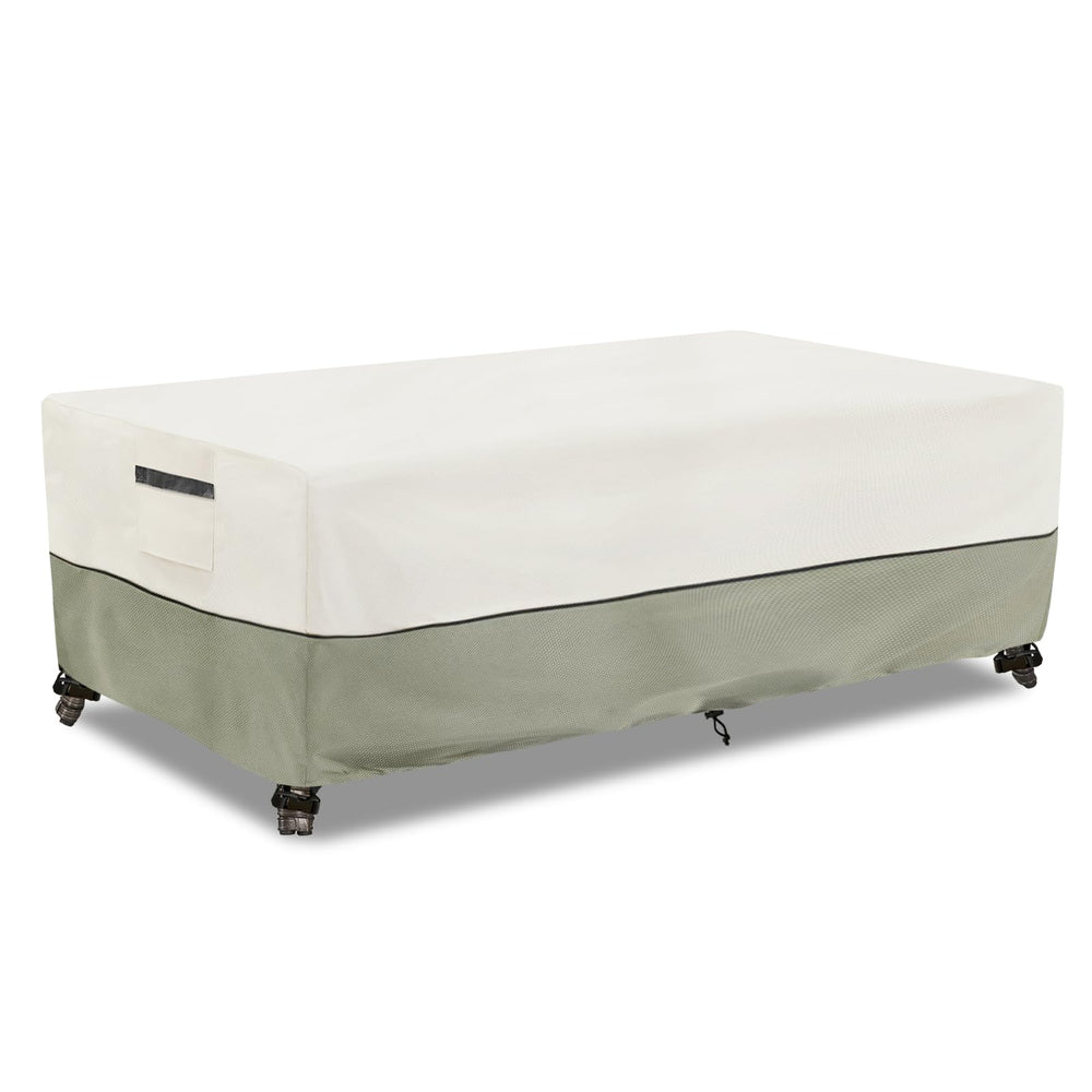 LSongSKY Outdoor Coffee Table Cover in Beige and Grayish Green