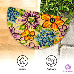 LUA VIKA Coir Doormat showcasing non-slip backing