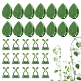LUCKJUJU 100 Pcs Plant Climbing Wall Fixture Clips green leaf design