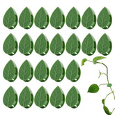 LUCKJUJU Plant Climbing Clips 40 Pcs green leaf shape front view