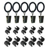 Luckupper Garden Flag Clips - Black Metal Clip with Loop