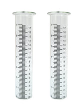 Lueudu 7-inch plastic rain gauge replacement tube, front view