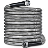 Lukiegale 100-foot stainless steel garden hose front view