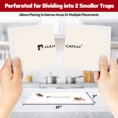 LULUCATCH Cricket Insect Glue Trap packaging, 6 pack