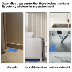 LULUCATCH Mouse Glue Trap being placed under an appliance