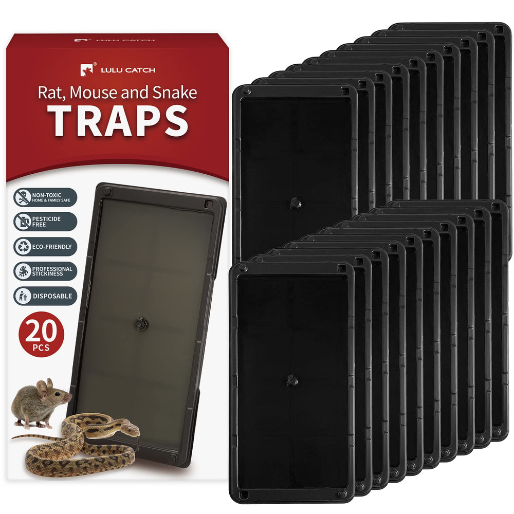 LULUCATCH Mouse Glue Trap black tray front view