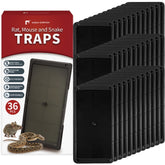 LULUCATCH Mouse Glue Trap front view with black plastic