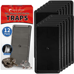 LULUCATCH Mouse Traps 12 Pack front view of packaging