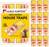LULUCATCH Mouse Traps 12 Pack with sensitive trigger feature