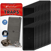LULUCATCH Mouse Traps 36 Pack front view with peanut butter scent