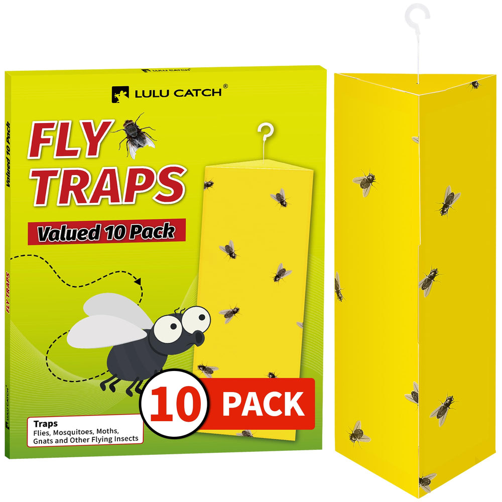 LULUCATCH Sticky Fly Trap, yellow colour with strong adhesive