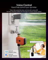 Lumary Water Timer with adjustable adapter and waterproof tape