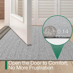 LUMI Indoor Door Mat non-slip rubber backing close-up