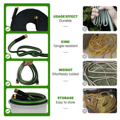lumomo garden hose lightweight fabric close-up