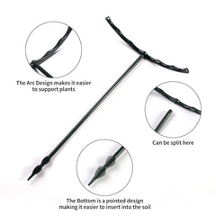 Lunhans Plant Support Stakes supporting indoor plants