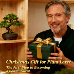 LUOJIBIE Bonsai Tree Kit contents including soil and instructions