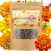 LUOJIBIE French Marigold Seeds packet front view with vibrant colours