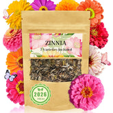 LUOJIBIE Giant Zinnia Seeds Bulk 5000+ packet front view