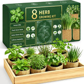 LUOJIBIE Indoor Herb Garden Kit with seeds and tools