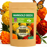 LUOJIBIE marigold seeds package front view with mixed colours