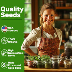 LUSH&DEW herb seed kit showing planting instructions