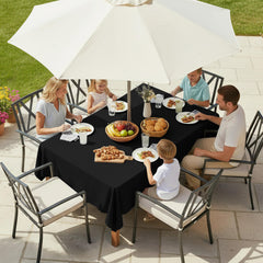 LUSHVIDA rectangle tablecloth with umbrella hole