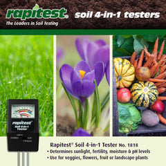 Luster Leaf 4-in-1 Soil Tester measuring soil moisture