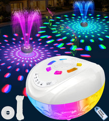 Luxfero 3 in 1 Floating Pool Fountain with RGB lights and speaker