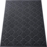 LuxStep Door Mat 3' x 3'11" black front view