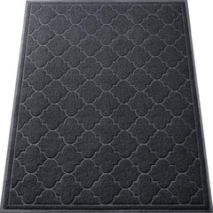 LuxStep Door Mat 3' x 3'11" black front view