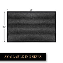 LuxUrux Rubber Door Mat side view showcasing texture
