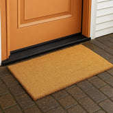LuxUrux Welcome Mat 17x30 in Desert Sand front view