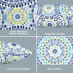 LVTXIII lumbar pillow covers on patio furniture