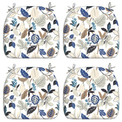 LVTXIII Outdoor Chair Cushions set of 4 in Breeze Leaves Beige