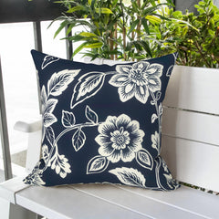 LVTXIII outdoor pillow cover showing hidden zipper closure