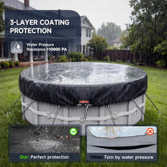 LXKCKJ 9 Ft Pool Cover packaging