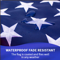LYNSHION American Flag showing sturdy brass grommets