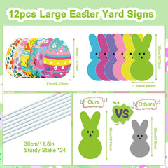 Lynumtw Easter Egg yard sign vibrant design