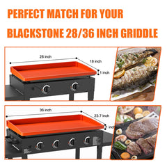 Lyonbi Griddle Cover showing non-slip bottom surface