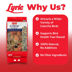 Lyric Wild Bird Seed bag with various seeds