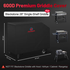 M COMNOVA OUTDOORS Griddle Cover dimensions 44 x 22 x 25 inches