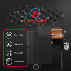 M COMNOVA OUTDOORS Grill Cover black colour with dimensions displayed