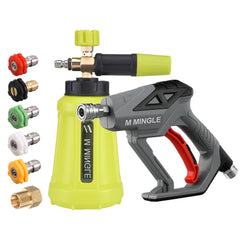 M MINGLE High Pressure Washer Gun Snow Foam Lance side view